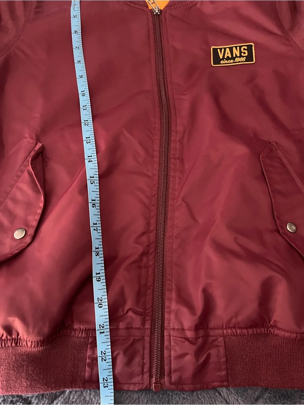 Vans women’s Maroon Bomber Jacket